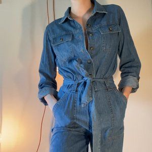 Pilcro Classic Denim Jumpsuit